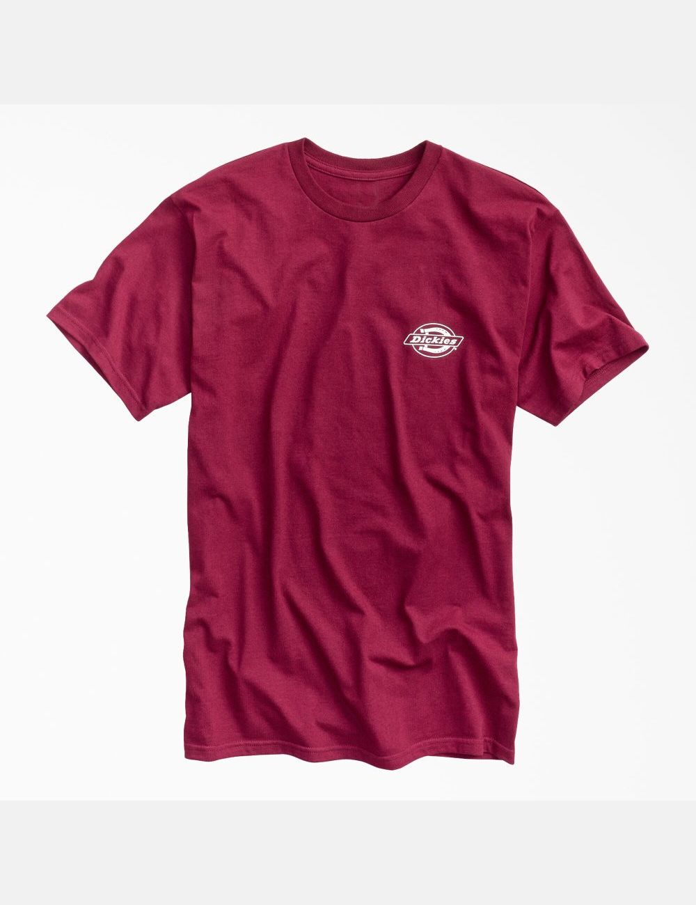 T Shirts Dickies Worldwide Workwear Graphique Bordeaux | 687UFCRIS