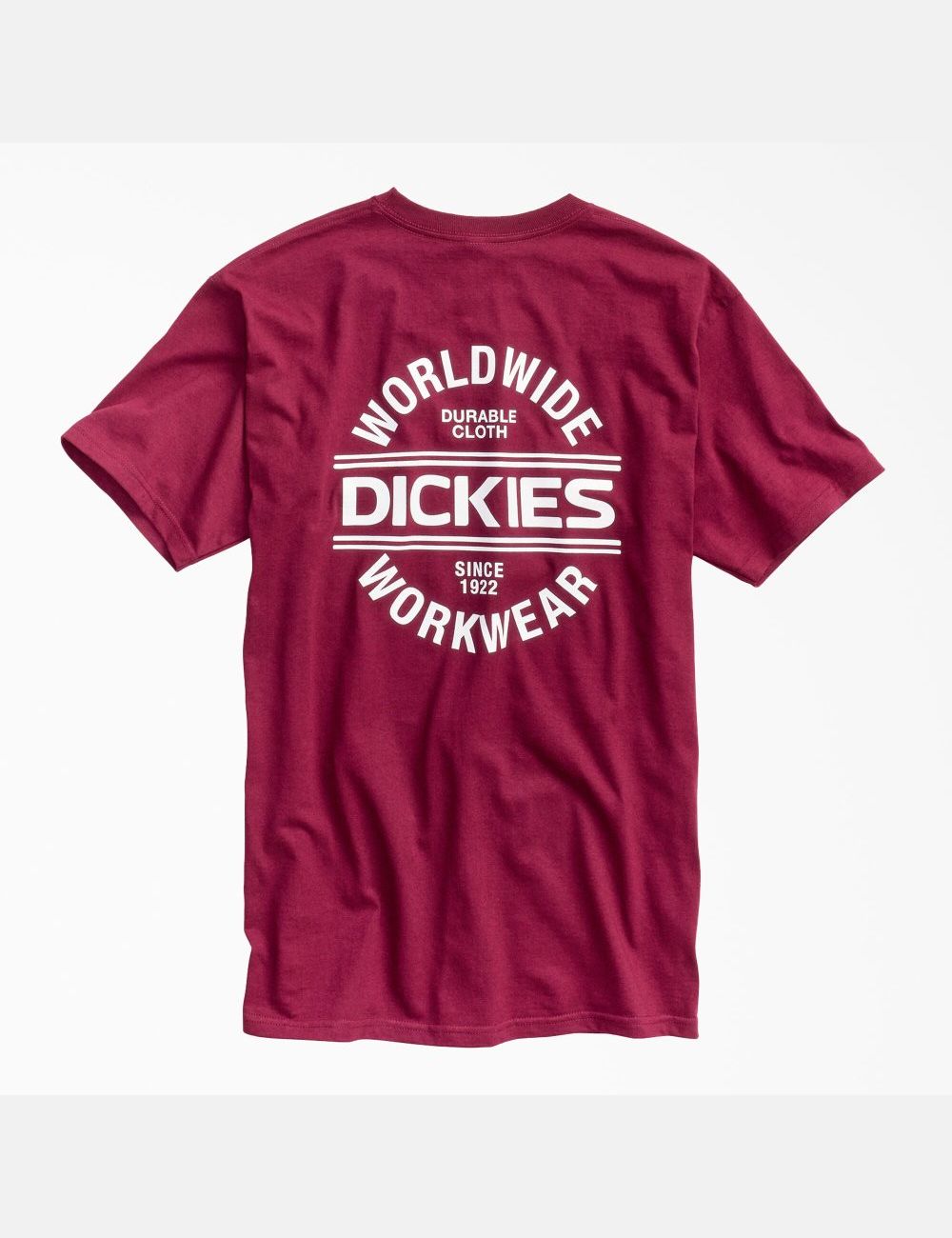 T Shirts Dickies Worldwide Workwear Graphique Bordeaux | 687UFCRIS