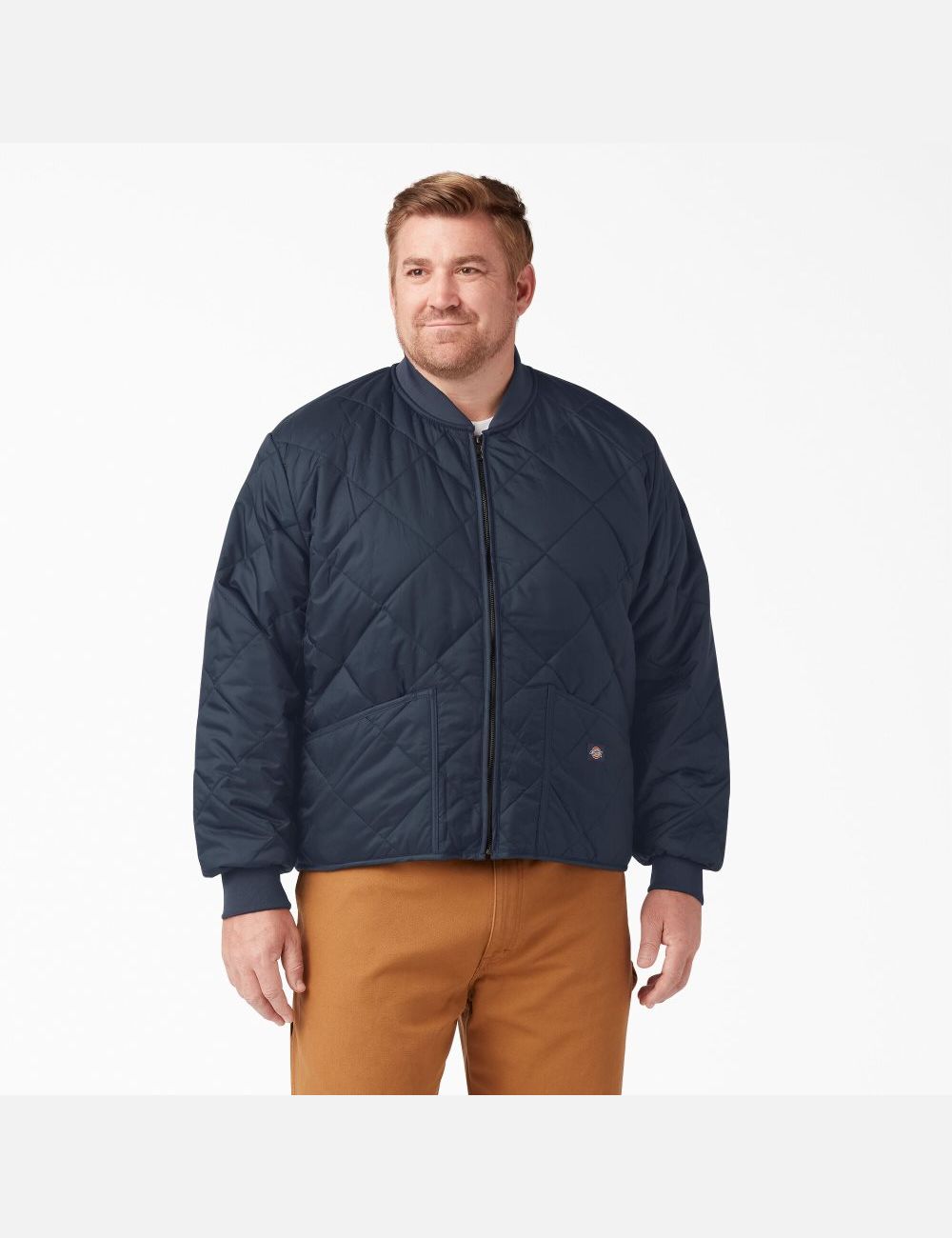 Veste Matelassée Dickies Diamond Bleu Marine | 713TZDHEK