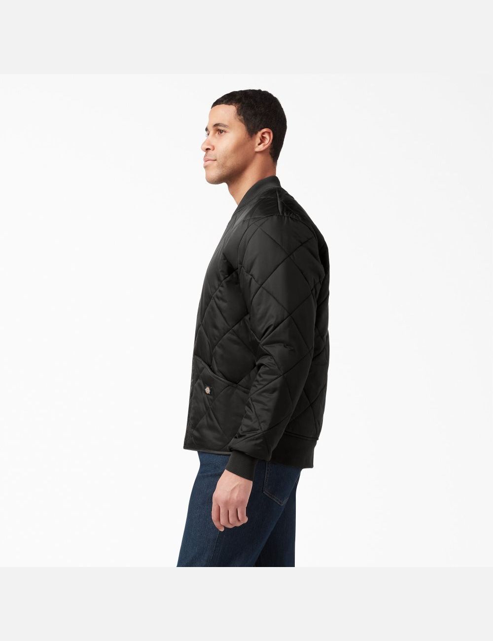 Veste Matelassée Dickies Diamond Noir | 873JEMYVF