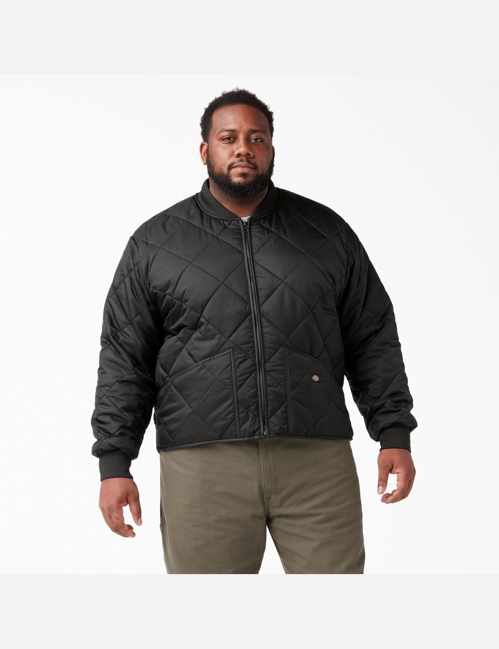 Veste Matelassée Dickies Diamond Noir | 873JEMYVF