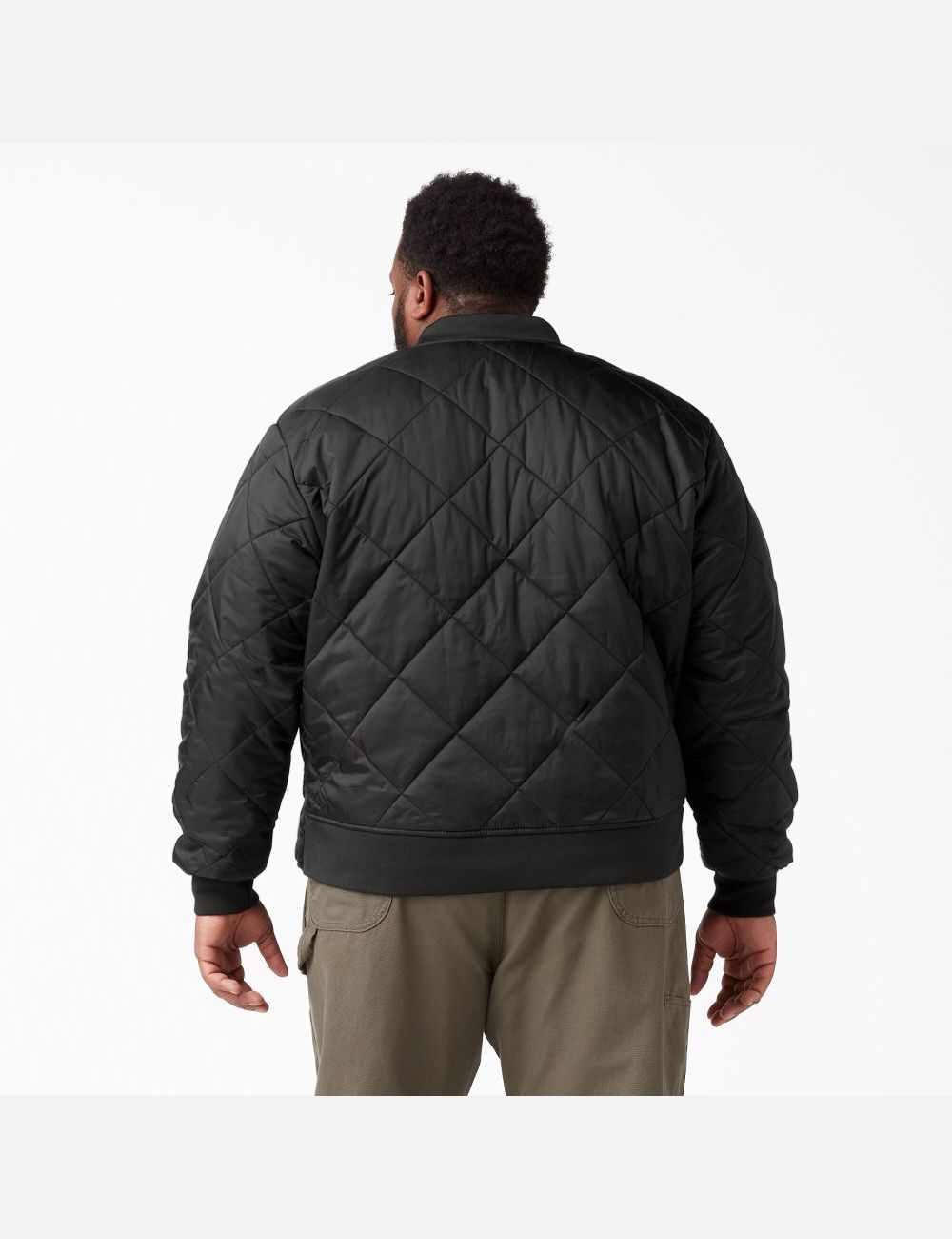 Veste Matelassée Dickies Diamond Noir | 873JEMYVF