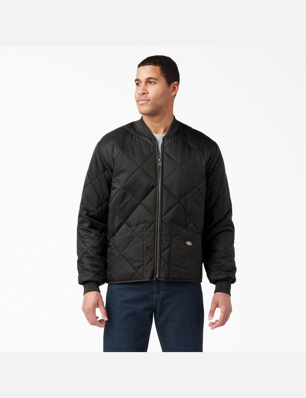 Veste Matelassée Dickies Diamond Noir | 873JEMYVF