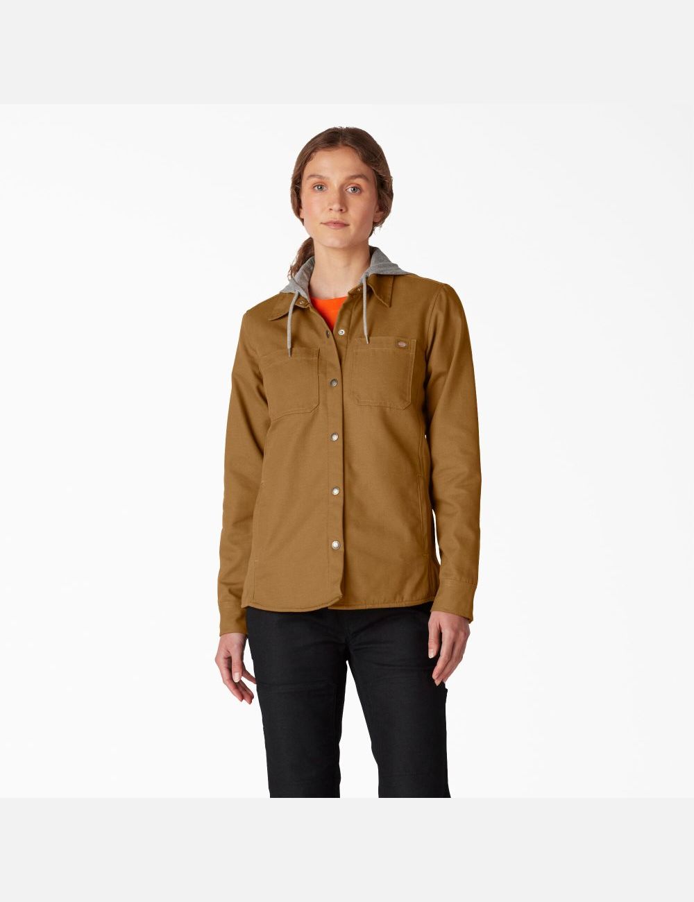 Vestes Chemises Dickies Duck Encapuchonné Marron | 984XDVFZC