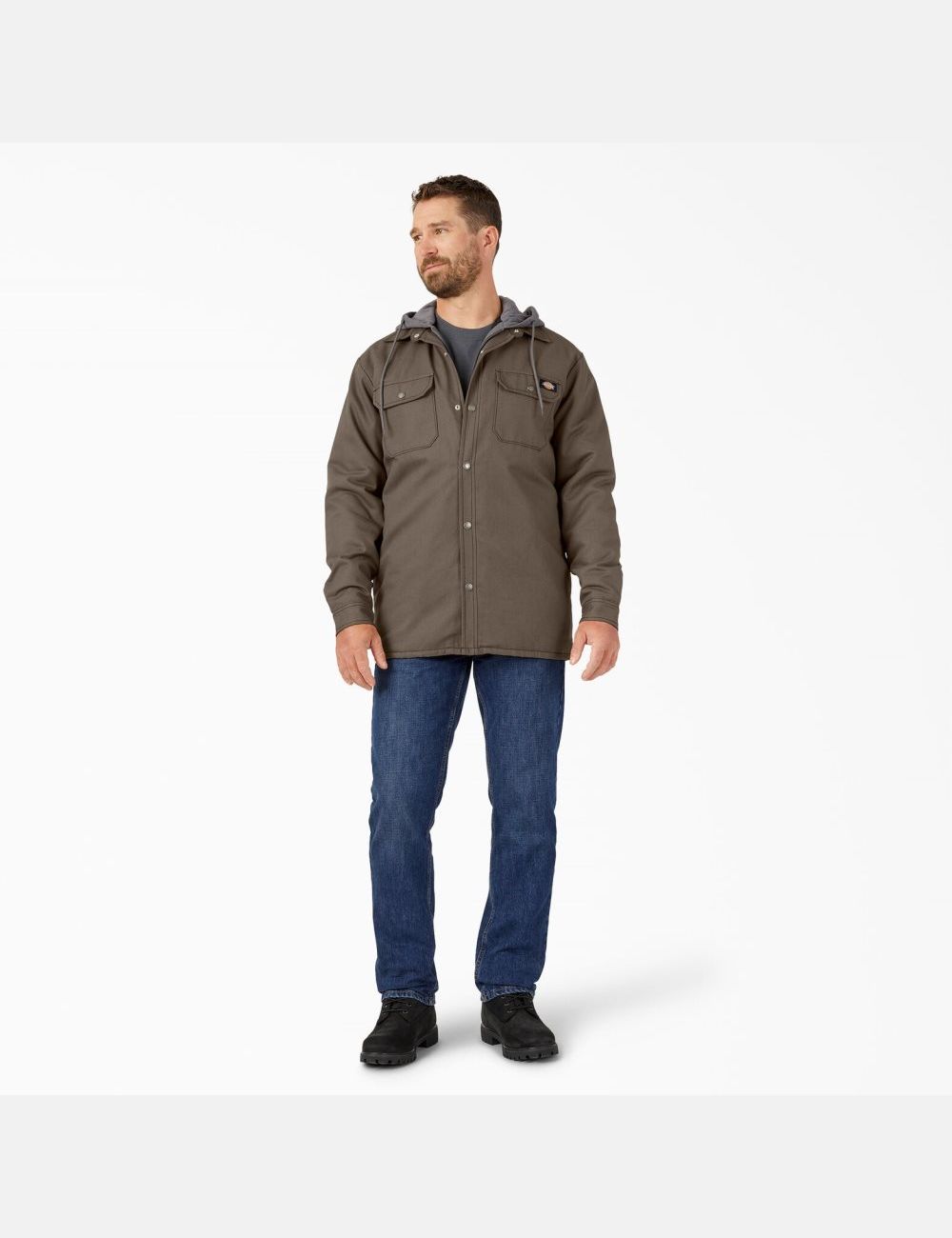 Vestes Chemises Dickies Hydroshield Duck Encapuchonné Marron Clair | 173GURXZN