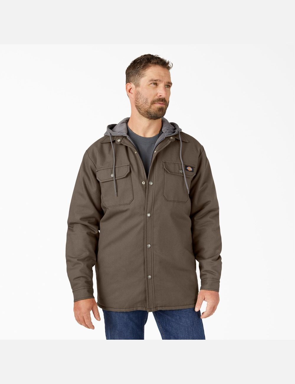 Vestes Chemises Dickies Hydroshield Duck Encapuchonné Marron Clair | 173GURXZN