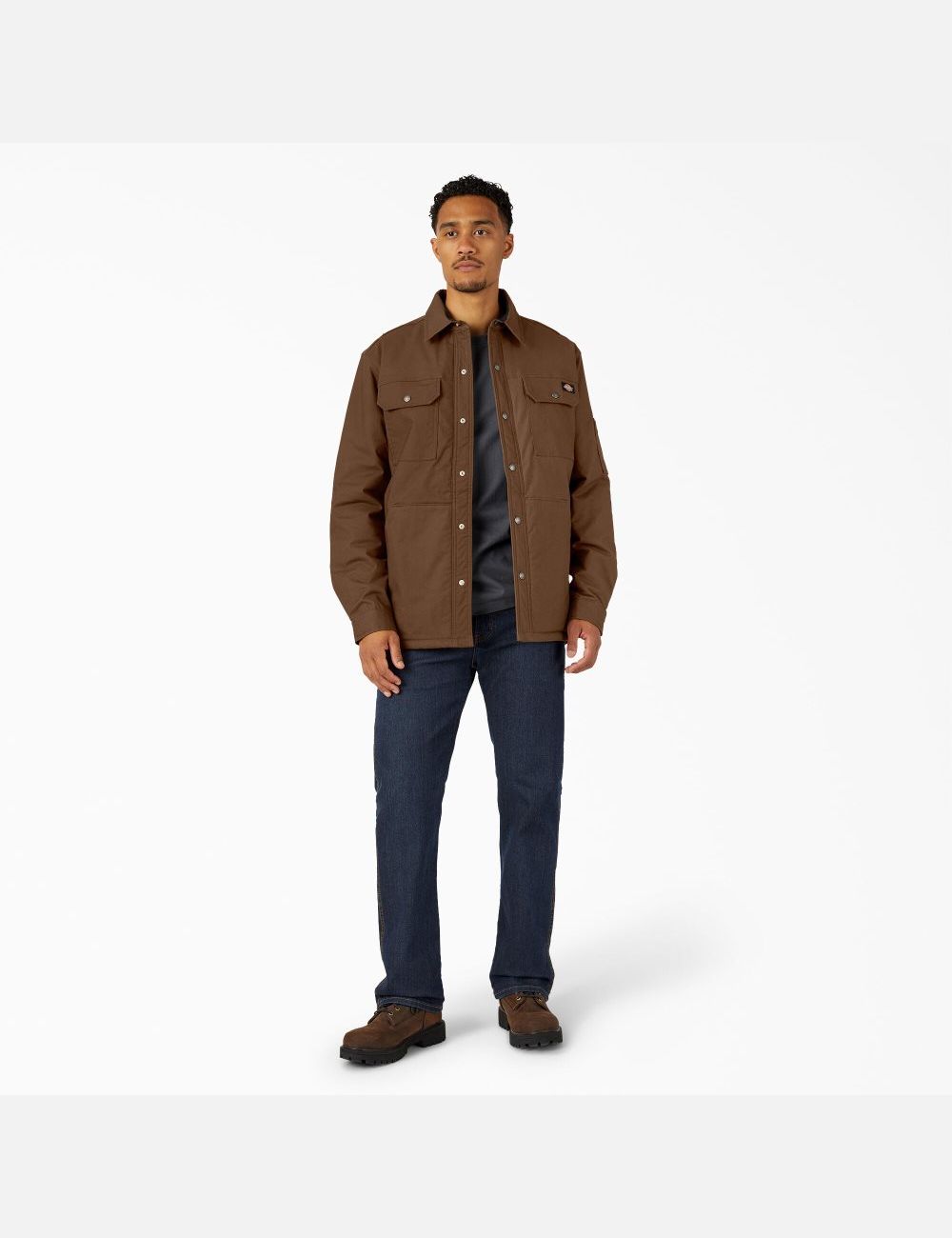 Vestes Chemises Dickies Hydroshield Duck Marron | 625EVJGLB