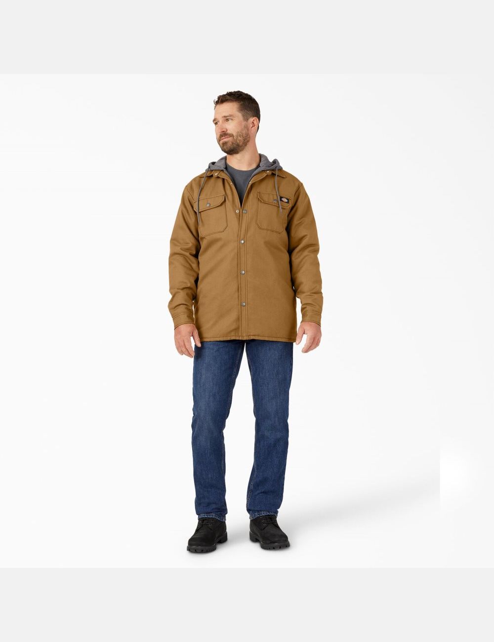 Vestes Chemises Dickies Hydroshield Duck Encapuchonné Marron | 953HXYVFP