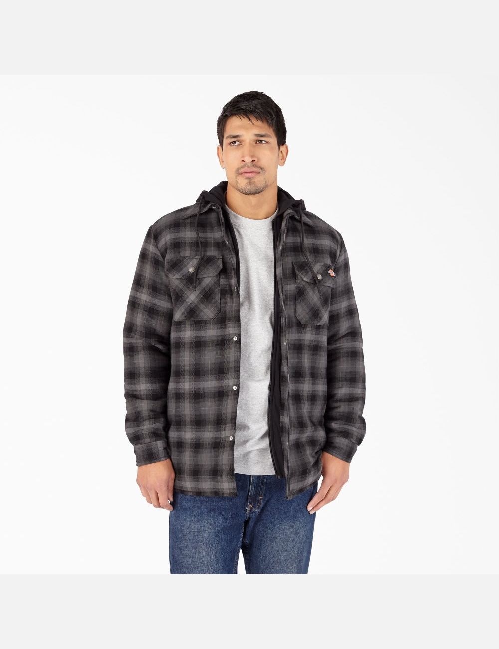 Vestes Chemises Dickies Hydroshield Flannel Noir | 705IURCSO