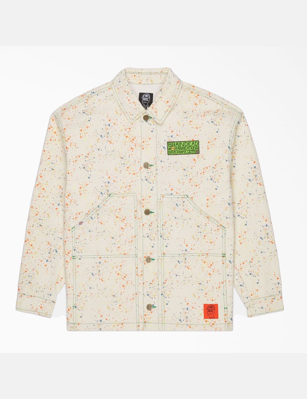 Vestes Décontractées Dickies Brain Dead Paint Splatter Tela Blanche | 075BCOGPA