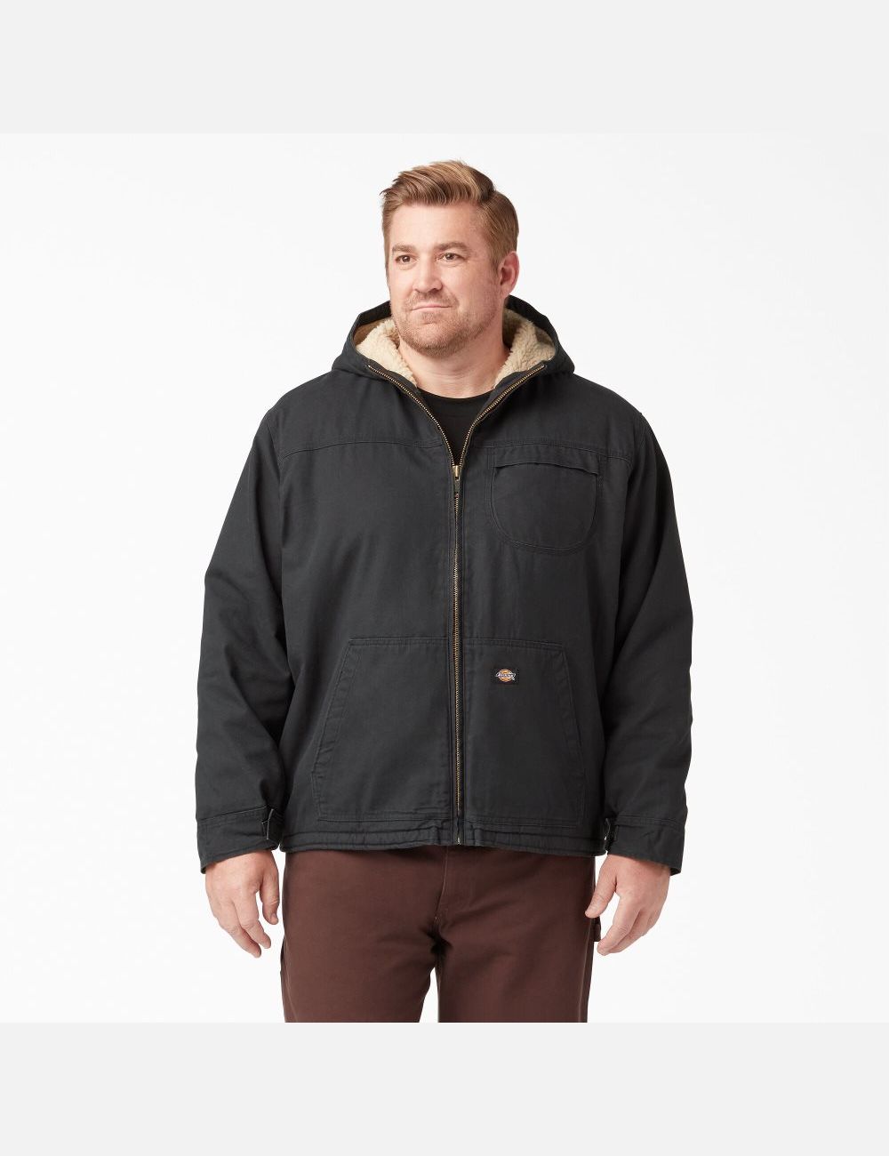 Vestes Décontractées Dickies Duck High Pile Fleece Doublée Noir | 560FCAVXO