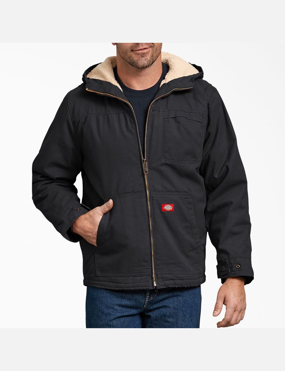 Vestes Décontractées Dickies Duck High Pile Fleece Doublée Noir | 560FCAVXO