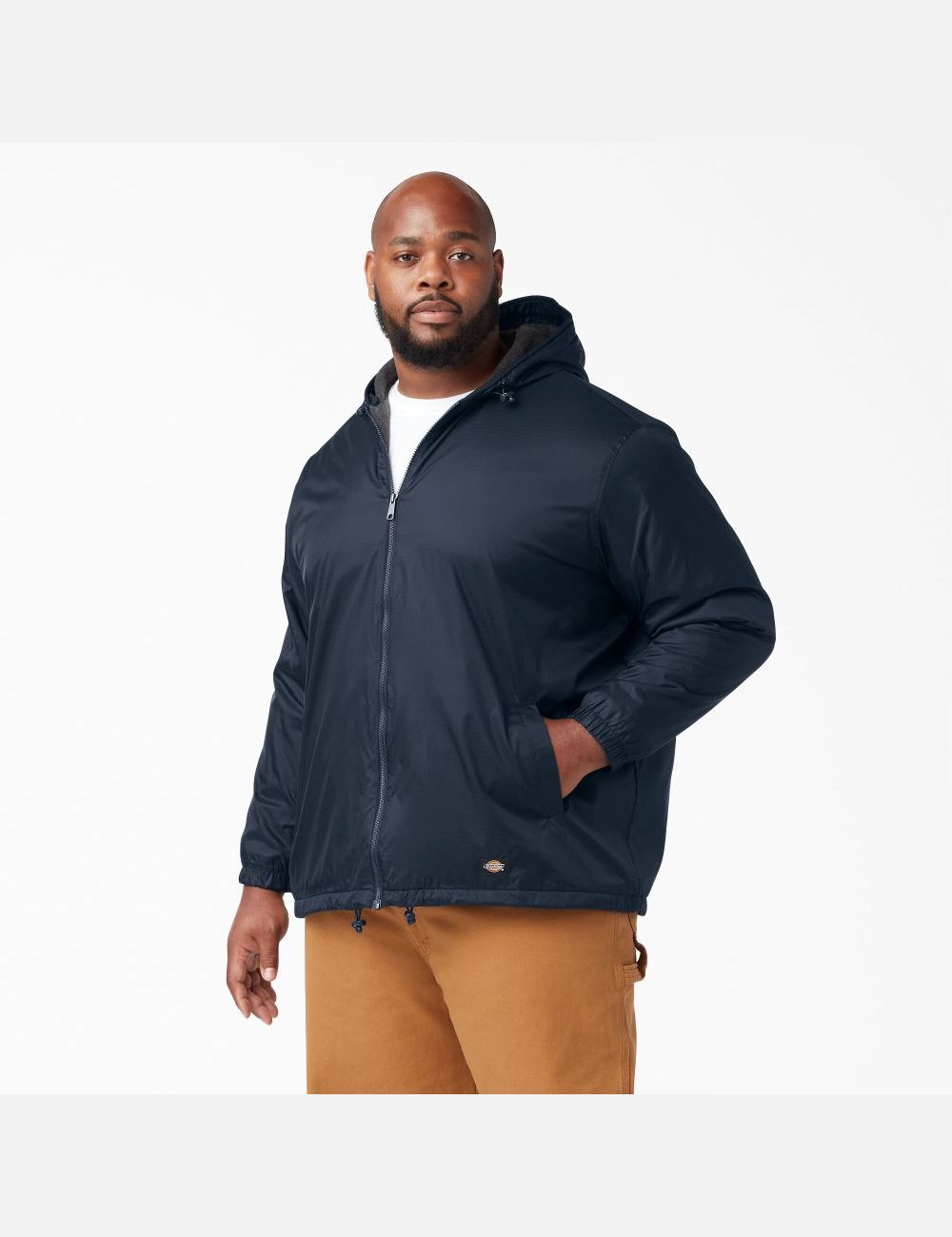 Vestes Décontractées Dickies Fleece Doublée Nylon Bleu Marine | 960TALSEH