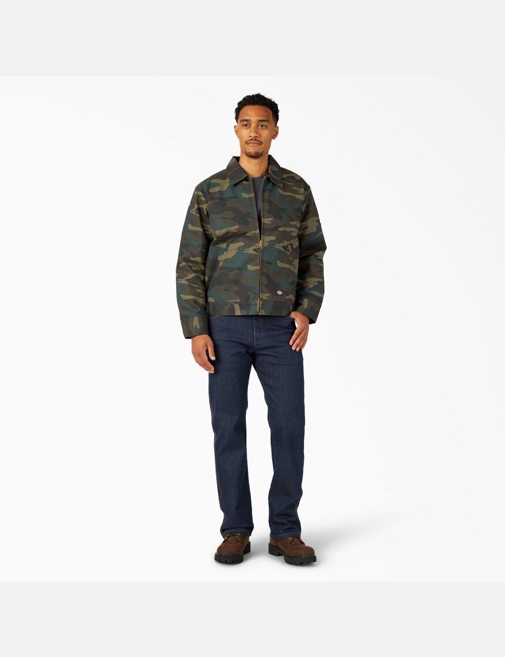 Vestes Décontractées Dickies Insulated Eisenhower Vert Camouflage | 417SZEUMN