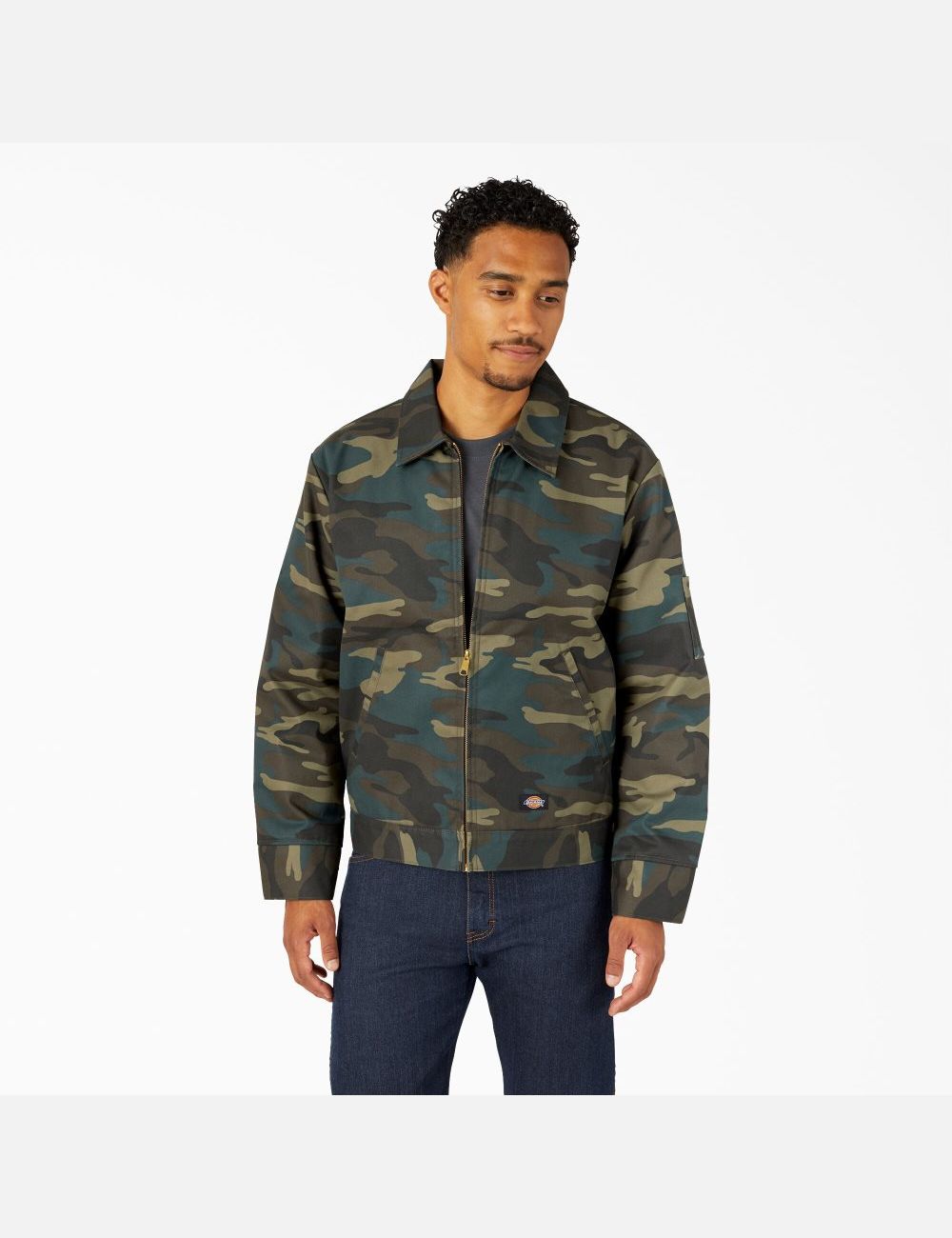 Vestes Décontractées Dickies Insulated Eisenhower Vert Camouflage | 417SZEUMN