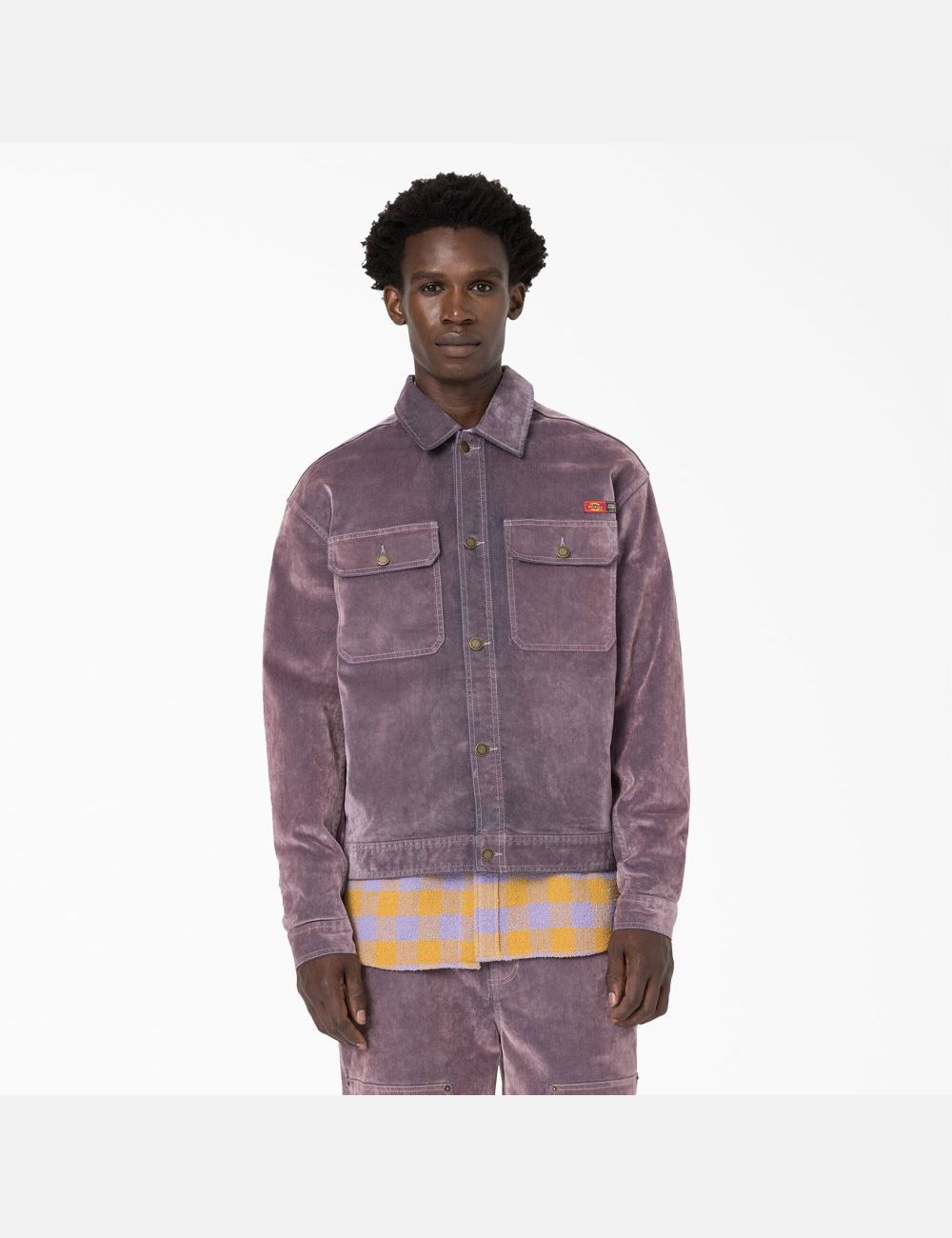 Vestes Décontractées Dickies Opening Ceremony Flock Denim Utility Violette | 189HDUOBW