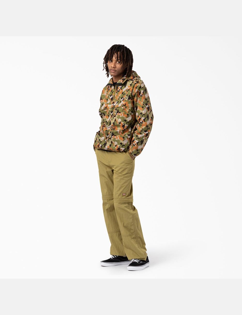 Vestes Décontractées Dickies Pacific Quarter Zip Packable Camouflage | 471JMAIUL