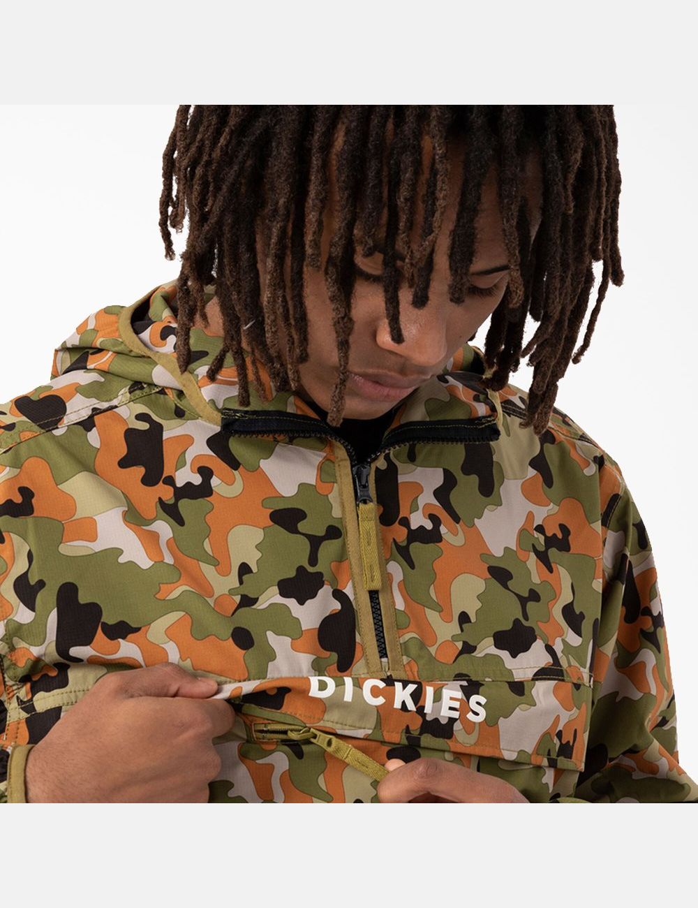 Vestes Décontractées Dickies Pacific Quarter Zip Packable Camouflage | 471JMAIUL