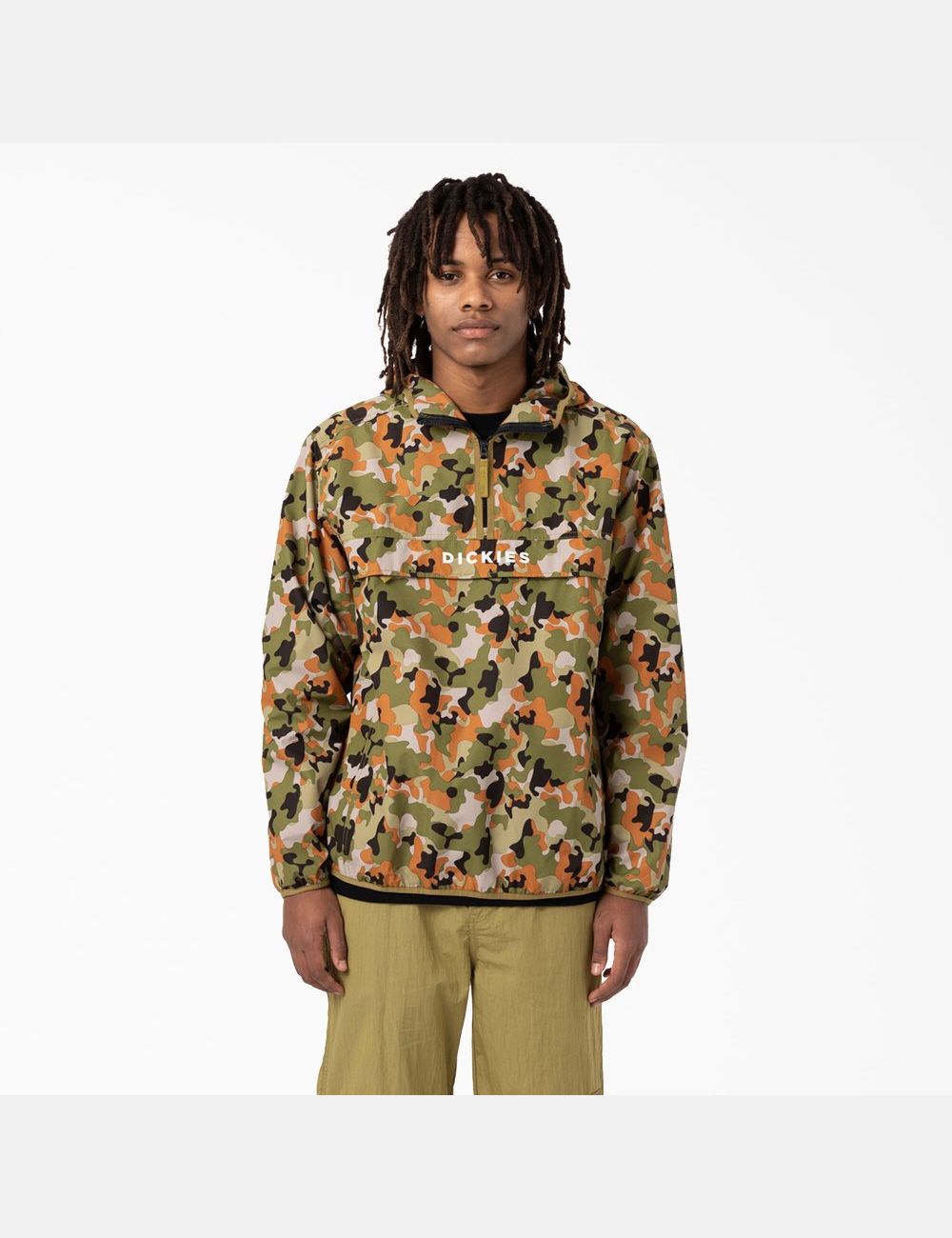 Vestes Décontractées Dickies Pacific Quarter Zip Packable Camouflage | 471JMAIUL