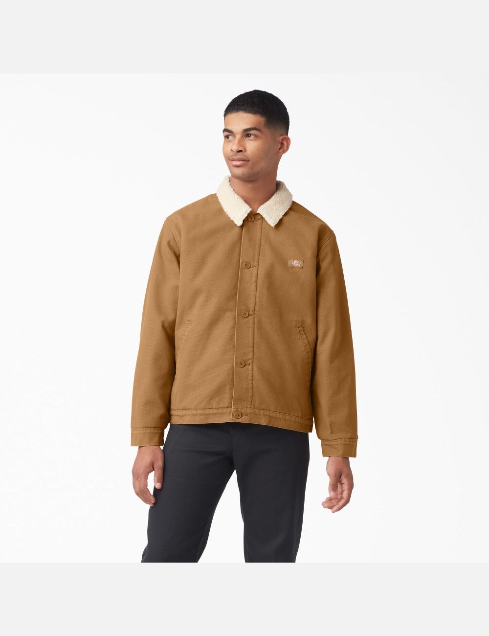 Vestes Polaires Dickies Duck Tela High Pile Marron | 325DEZBPJ